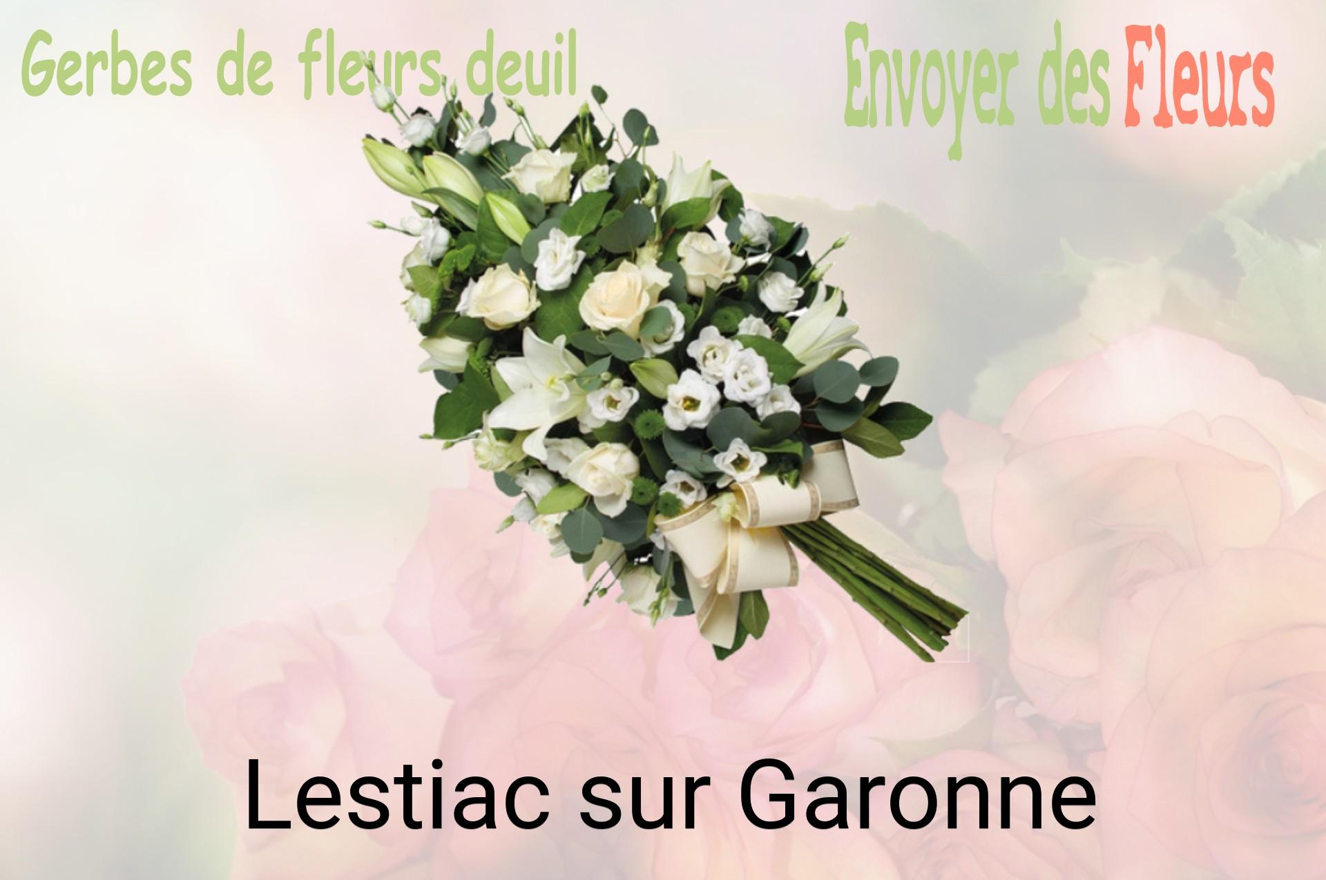 Gerbe de fleurs de deuil livrée à Lestiac-sur-Garonne